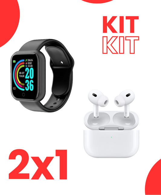 Kit Smartwatch PRO Negro + Airpods PRO 2ª generación